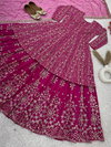 Nsr 819 Faux Georgette With Heavy Embroidery Work Top With Lehenga Dupatta Wholesale Clothing Distributors In India